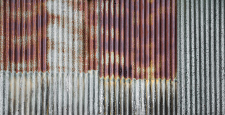 Old galvanized sheet backgroundの写真素材