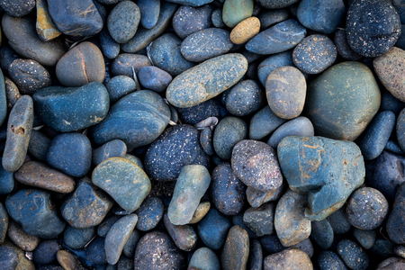 Pebbles stone backgroundの写真素材