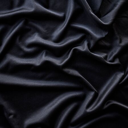 Black cloth texture and backgroundの写真素材