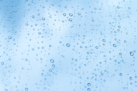 Water drops on glass, rain dropの写真素材