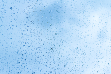 Water drops on glass, rain dropの写真素材