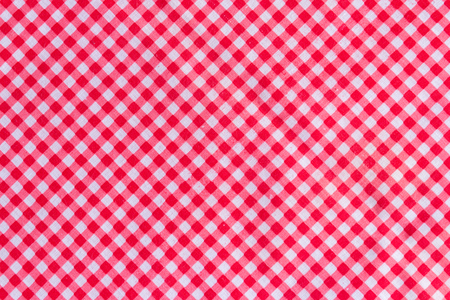 Classic pink plaid fabric backgroundの写真素材