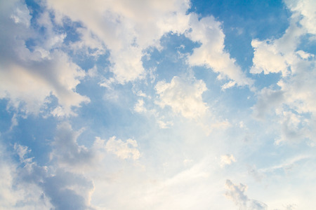 Clouds and blue sky backgroundの写真素材