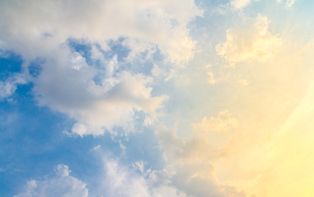 Clouds and blue sky backgroundの写真素材