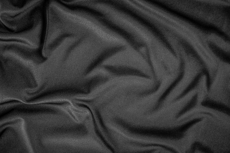 Black cloth texture and backgroundの写真素材