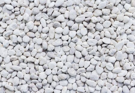 White pebbles stone texture and backgroundの写真素材