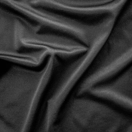 Black cloth texture and backgroundの写真素材