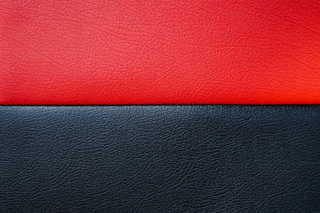 Black and red sofa leather texture can be use as backgroundの写真素材