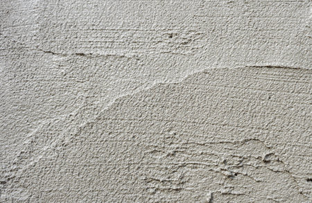 Plastering concrete at house wallの写真素材
