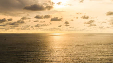 Beautiful sunset above the sea