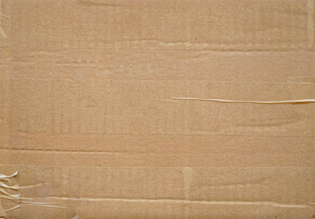 Cardboard texture background. Cardboard box. Brown cardboard sheet.の写真素材
