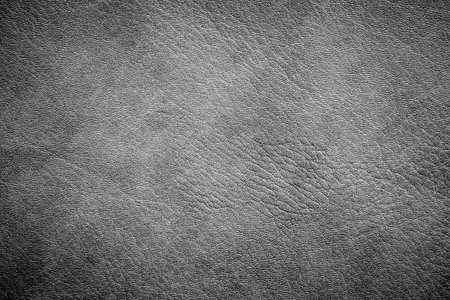 Closeup detail of black leather texture background. Black and white.の写真素材