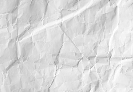 White crumpled paper texture background. Crumpled paper background.の写真素材