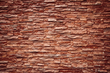 Background of red brick wall texture. Brick wall texture background for design.の写真素材