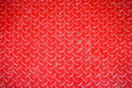 Red steel sheet useful as a background, closeup of photo.の写真素材