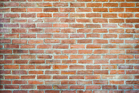 Old red brick wall texture background. Abstract background and texture for design.の写真素材
