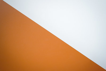 Brown and white paper background with copy space for text or image.の写真素材