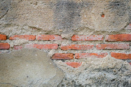 Old brick wall texture. Abstract background for design with copy space.の写真素材