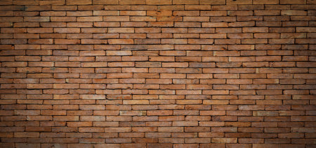 Old brick wall texture background for interior or exterior design and decoration.の写真素材