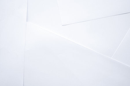White paper background for business and education concept design. Top view.の写真素材