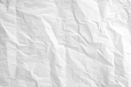 Crumpled white paper texture background. Abstract paper texture for design.の写真素材