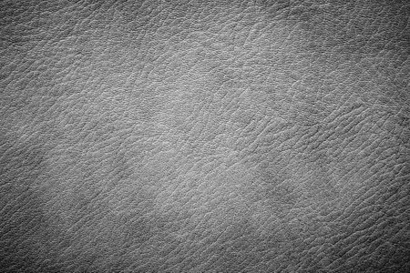Closeup detail of black leather texture background. Black and white.の写真素材