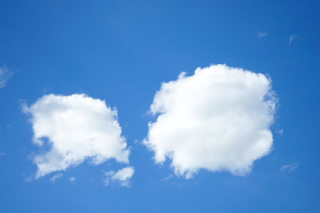 clouds in the blue sky, closeup of photo, computer generated imagesの写真素材