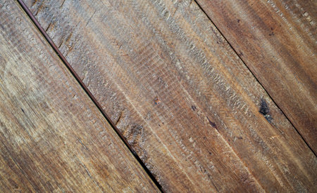 Old wood texture background surface with old natural pattern or old wood texture table top view. Grain surface with wood texture backgroundの写真素材