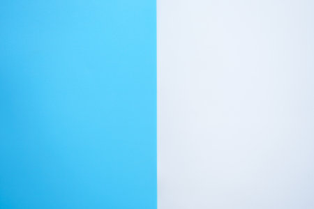 Blue and white paper background. Copy space for your text or design.の写真素材