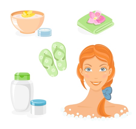 Bath and body care icon setのイラスト素材