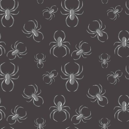 Gothic background with seamless spider patternのイラスト素材