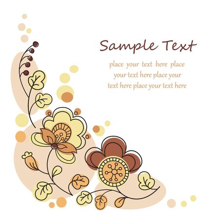 Floral decorative backgroundのイラスト素材