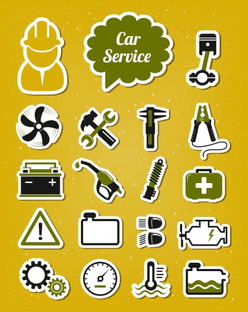 Car service iconsのイラスト素材