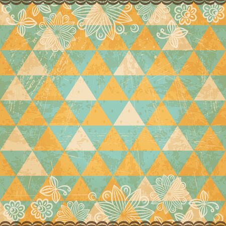 Grunge mosaic backgroundのイラスト素材