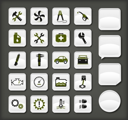 Car service iconsのイラスト素材