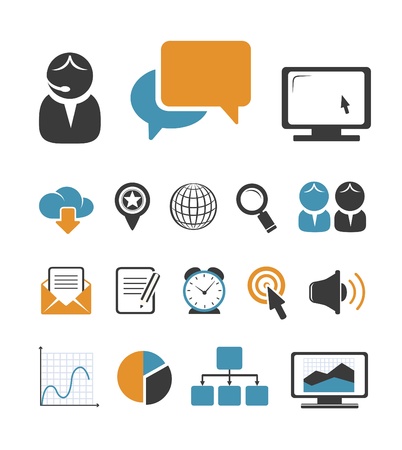 Business icons setのイラスト素材