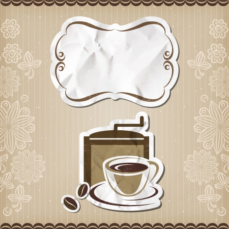 Coffee retro menuのイラスト素材