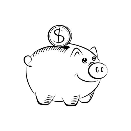 Piggy bank iconのイラスト素材