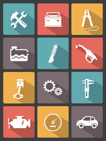 Auto service iconsのイラスト素材