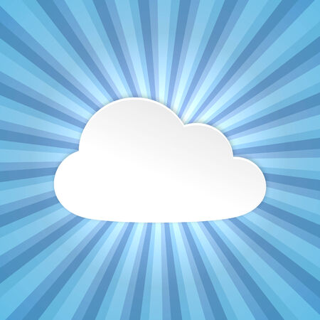 Paper cloud backgroundのイラスト素材
