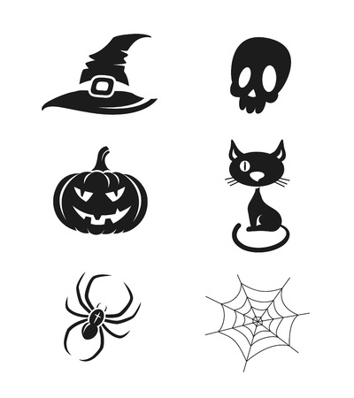 Halloween icons setのイラスト素材