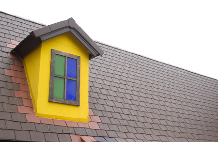 color window on the roof