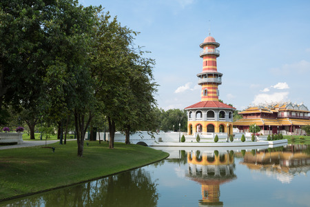 HO Withun Thasana at Bang Pa-In Palace, Ayutthaya, Thailandの写真素材