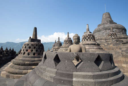 Borobudur Temple, Yogyakarta, Java, Indonesia.の写真素材