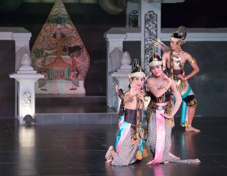 YOGYAKARTA INDONESIA-MARCH 24:Ramayana ballet performs at Purawisata on March 24, 2015 in Yogyakarta Indonesiaのeditorial素材