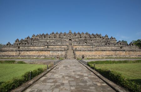 Borobudur Temple at Yogyakarta, Java, Indonesia.の写真素材