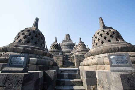 Borobudur Temple at Yogyakarta, Java, Indonesia.の写真素材
