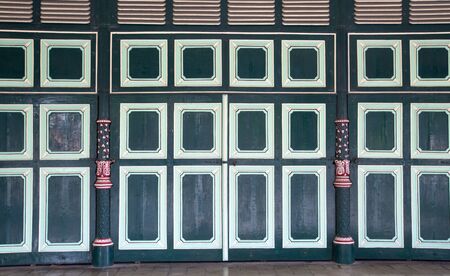 wood door at Yogyakarta Sultanate Palace,Indonesiaのeditorial素材