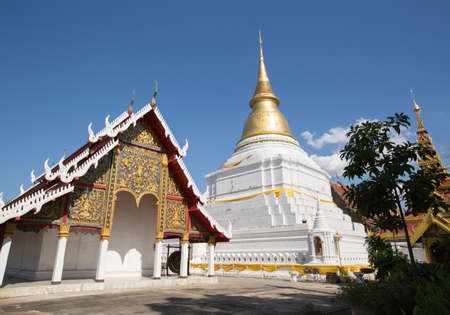 Wat Phra Kaew Don Tao at Lampang, Thailand.の写真素材