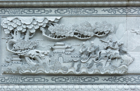 Details of Wenwu Temple sits on the flank of the mountain above the northern shore of Sun Moon Lake at Yuchi Township, Nantou, Taiwanのeditorial素材